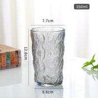 China 350ml Clear Glass Tumbler Drinking Cups Set for Daily Use Water Glass Cold Beverage Cup factory