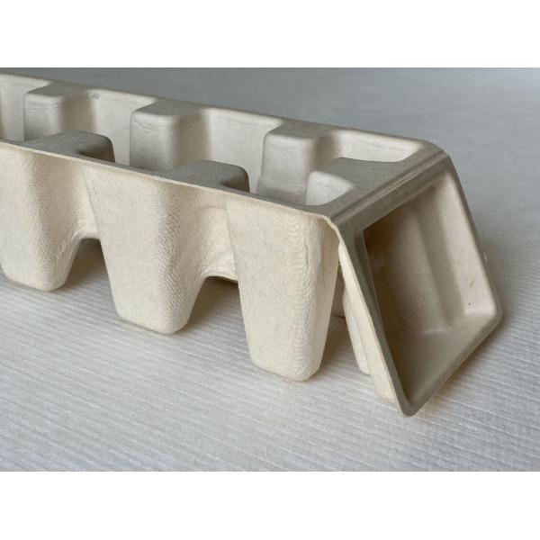 Quality Processed Molded Fiber Packaging End Caps Thermoformed Egg Cartons Molded Pulp for sale