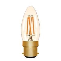 Quality Instant start COB 60mm C37 4W Edison Bulb LED globe filament for sale