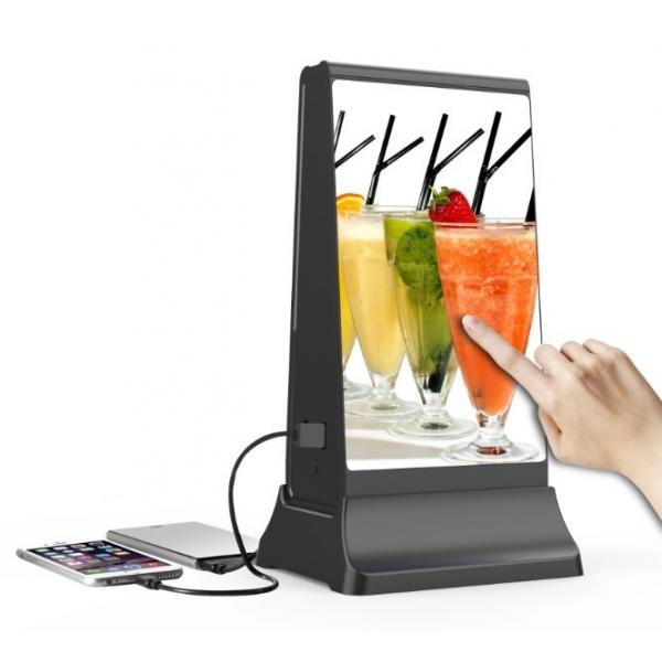 Quality Black Digital Advertising Display Stand Small Size Cell Phone Charger Kiosk WIFI for sale