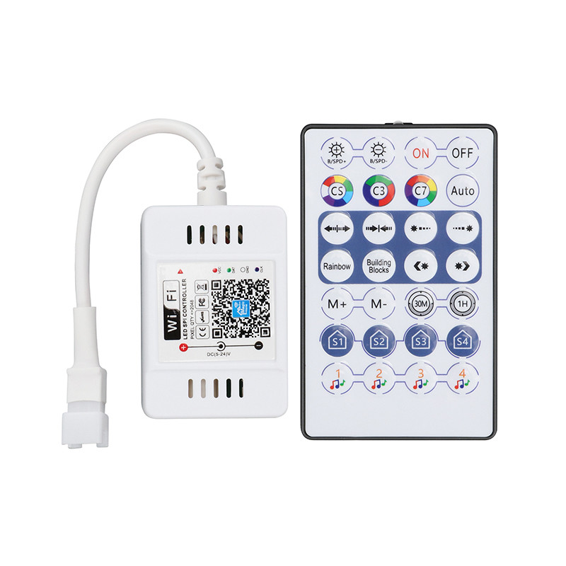 China Wireless Remote LED Pixel Light Controller Smart Music Voice Control OEM ODM factory