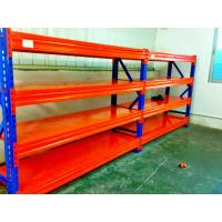 Quality Blue / Orange Cold Rolled Heavy Duty Pallet Racking With Long Span for sale