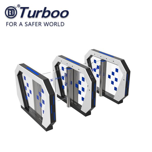Quality Security Optical Speed Gate Turnstile RFID Card Reader Facial Recognition Gate With Servo Motor 240V for sale