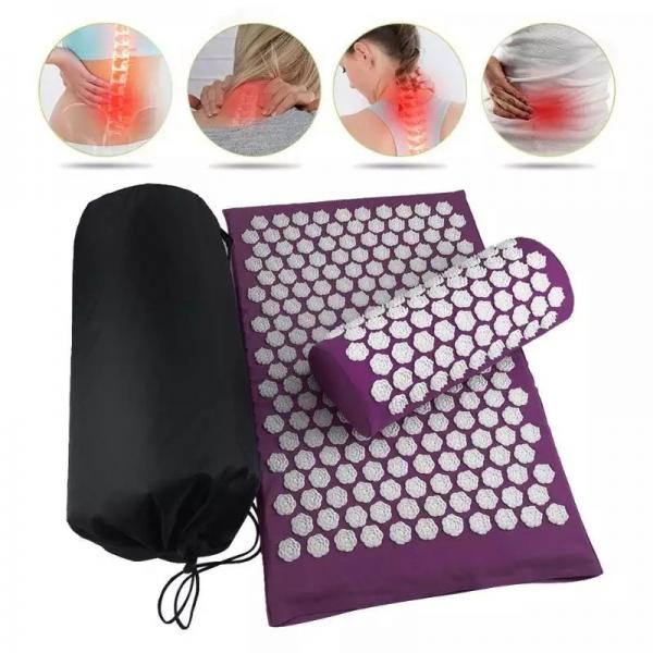 Quality Massager Cushions Lotus Acupressure Mat Pillow Head Neck Anti Stress Needle for sale