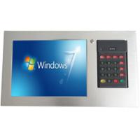 Quality IPPC-1203KB 12.1" Industrial Touch Panel PC Integrated Keyboard Card Reader for sale