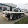 China 40t Container Semi Trailer High Tensile Steel Q345 With 12 Pcs Container Lock factory