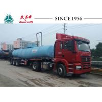 China 3 Axles Acid Tanker Trailer 21000 Liters Capacity V Shape Tanker For Less Residue factory