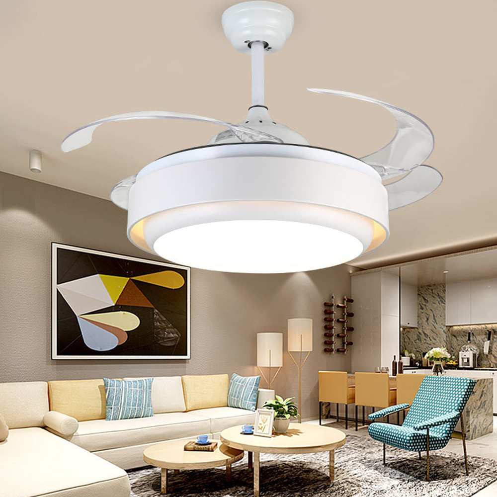 China 42 inch led ceiling fan lamp Reverse Inverter good sleep silence Fans with light(WH-VLL-07) factory