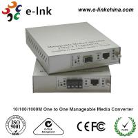 China E-link 10 / 100M One to One Manageable Fast Ethernet Media Converter with Internal Power Supply factory
