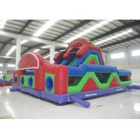 China Giant Inflatable Assault Course , Outdoor Game Boot Camp Bouncy Obstacle Course factory
