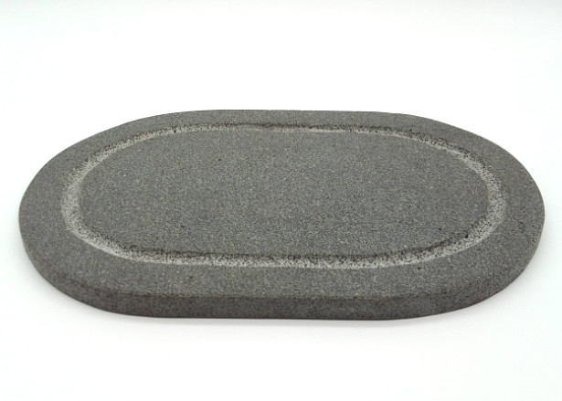 China Basalt Steak Stone Grill Plates , Oval Stone Grill Hot Plates For Cooking factory