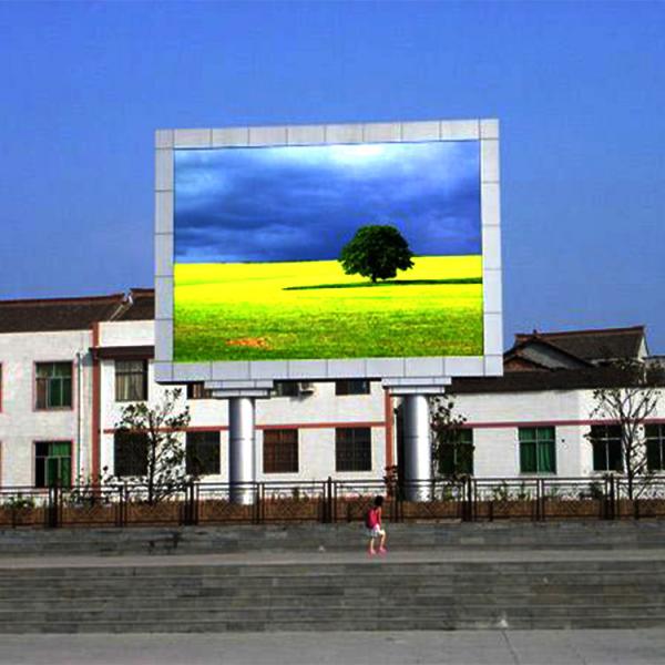 Quality Outdoor Fixed LED Display Steel / Aluminum Panel P6.67 Full Color Back Access for sale