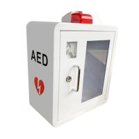 China Curved Corner Outdoor Indoor Defibrillator Cabinet With Emergency Key factory