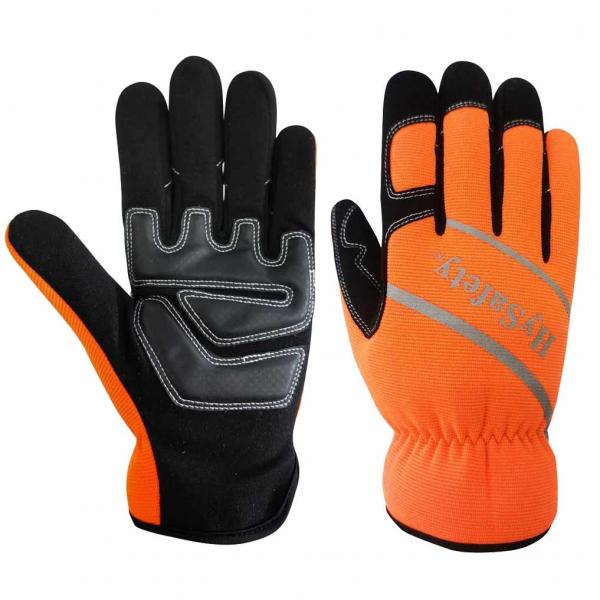 Quality Shock Absorption General Handling Gloves Dexterity Level 5 Mechanic Safety Gloves for sale