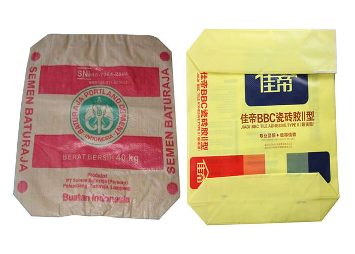 China Breathable Polypropylene Bopp Laminated PP Woven Bags For Cement No leakage factory