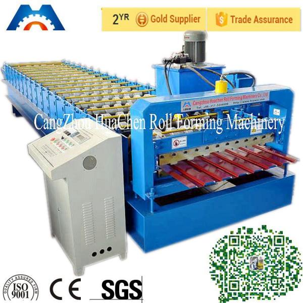 Quality Steel Plate Corrugated Roll Forming Machine Mitsubishi PLC Roll Former for sale