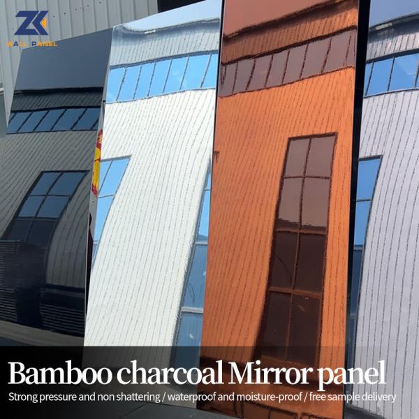 Quality Mirror Finish Bamboo Charcoal Fiber Board Wallboard Scratch Resistant for sale