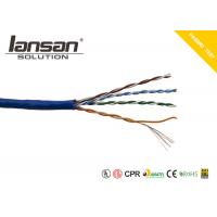 Quality 100Mhz UTP HDPE Cat5e Lan Cable CCC Unshielded 24AWG 0.50mm Al Foil for sale