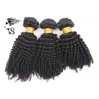 China Kinky Curly Virgin Brazilian Hair Extensions Natural Black 8-32 Hair Length for sale