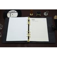 china A5  Pu leather cover gold ring binder snap fastener organizer