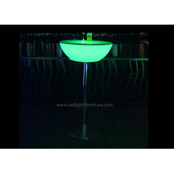 Quality Folding Lighting Up LED Cocktail Table / Interactive LED Coffee Table With Glass Top for sale