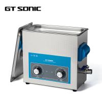 China 0-20 Min Timer Manual Lab Ultrasonic Cleaner 150W 40kHz With Drain / Basket factory