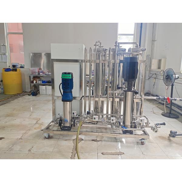 Quality SS Material 1000LPH Double Stage RO System With UV Disinfection for sale