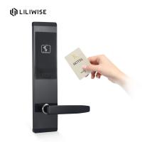 China Smart Screen Swipe Card Keyless Entry Hotel Zinc Alloy Door Locks factory
