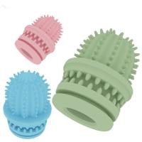 China Soft Dog Toys For Heavy Chewers Bite Resistant Cute Cactus Tooth Grinding Toy Ball Bite Teeth Cleaning Dog Toys factory