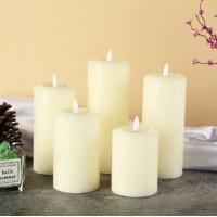 China Hot sale good quality  real wax LED pillar candle for weddings factory