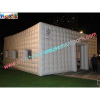 China White Cube Inflatable Party Tent , Inflatable Buildings For Exhibition factory