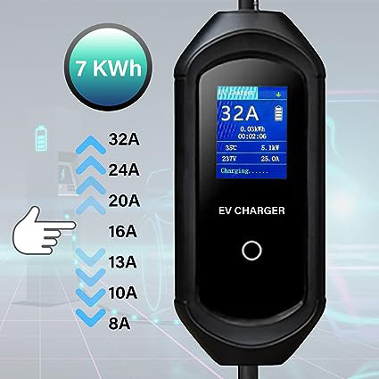 Quality GBT 200-250V Level 2 3.5KW 7KW Portable Fast Charger Dustproof 5M 7M 10M Cable for sale