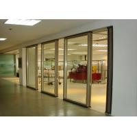 China Office Folding Glass Block Partition Walls 680 / 1230 Width 2000 / 4500 Height for sale