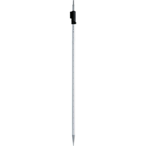 Quality Silver Telescopic Total Station Reflector Pole 2.15m Survey Prism Pole for sale