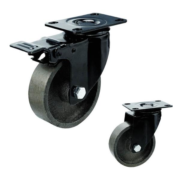 Quality 4inch Black 100kg Loading Medium Duty Casters For Living Room Tables for sale