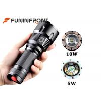 China White & Yellow & Blue Light Zoom LED Flashlight for Outdoor Camp, Hunt, Fishing for sale