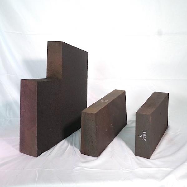 Quality Semi-Rebonded Magnesia Chrome Refractory Brick For Non-Ferrous Industry Anode Furnace for sale