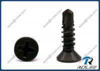 China Black Zinc 410 Stainless Philips Countersunk Self Drilling Tek Screws for Metal factory