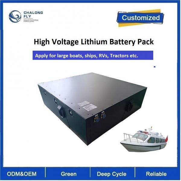 Quality LiFePO4 Electric Boat Ship Tractor Lithium Battery Packs Prismatic Lithium Ion LFP IP67 320V 80AH 100AH 200AH for sale