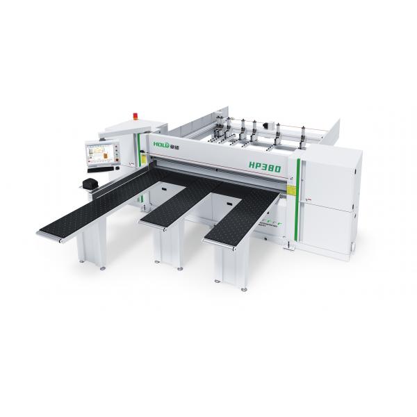 Quality PC Control Cnc Cutting Saw With Circular Saw Blades And Four Front Feeding Tables for sale
