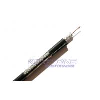 China CATV  Coaxial Cable RG6 with Messenger 18AWG CCS 60% AL Braiding PVC for Outdoor factory