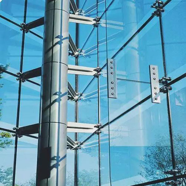 Quality Structural Glazing Point Supported Glass Curtain Wall Spider Glass Curtain Wall for sale