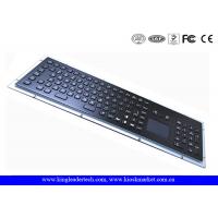 China IP65 Black Industrial Metal Kiosk Keyboard With Touchpad And Function Keys factory