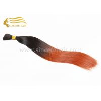 China Fashion Hair Products, 50 CM Double Drawn Straight Ombre Remy Human Hair Bulk Extension For Sale factory