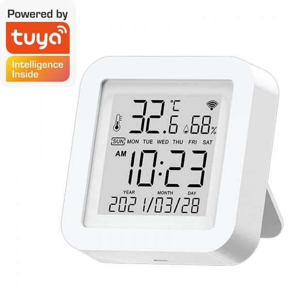 Quality LED Screen 2.4G Wifi Thermometer Hygrometer Smart Hygrometer Alexa for sale