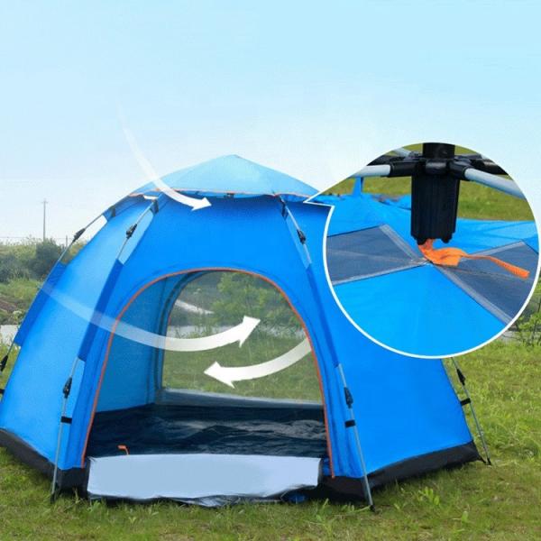 Quality Hexagon Sunscreen Folding Camping Tent Waterproof Popup Tent for sale