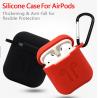 China Protective Charging Case Cover For Air Pods Portable Soft Silicone Skin cover case with Carabiner Keychain for Apple Air factory
