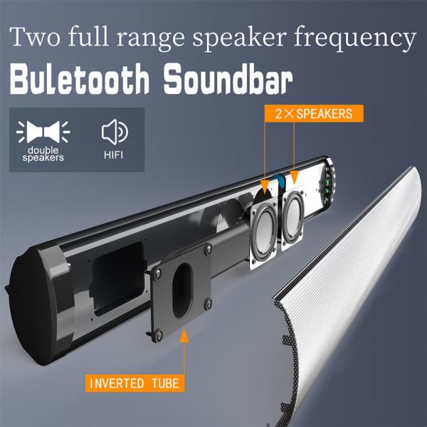 Quality 2.0CH Bluetooth Rechargeable Soundbar HIFI Wireless Soundbar Anti Interference for sale