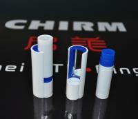 China Green plastic material translucent bottle and cap Lip Balm Pots easy for people take along factory