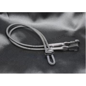 Quality Grey Matte OEM Metal Buckle Elastic Drawstring Cord For Sweatpants for sale